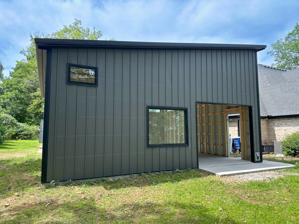 32x32 single slope garage in springdale yutzy construction 4