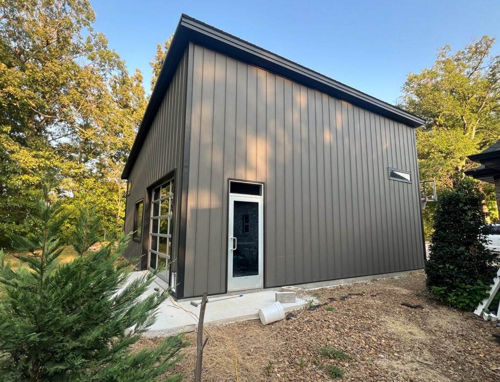 32x32 single slope garage in springdale yutzy construction 6