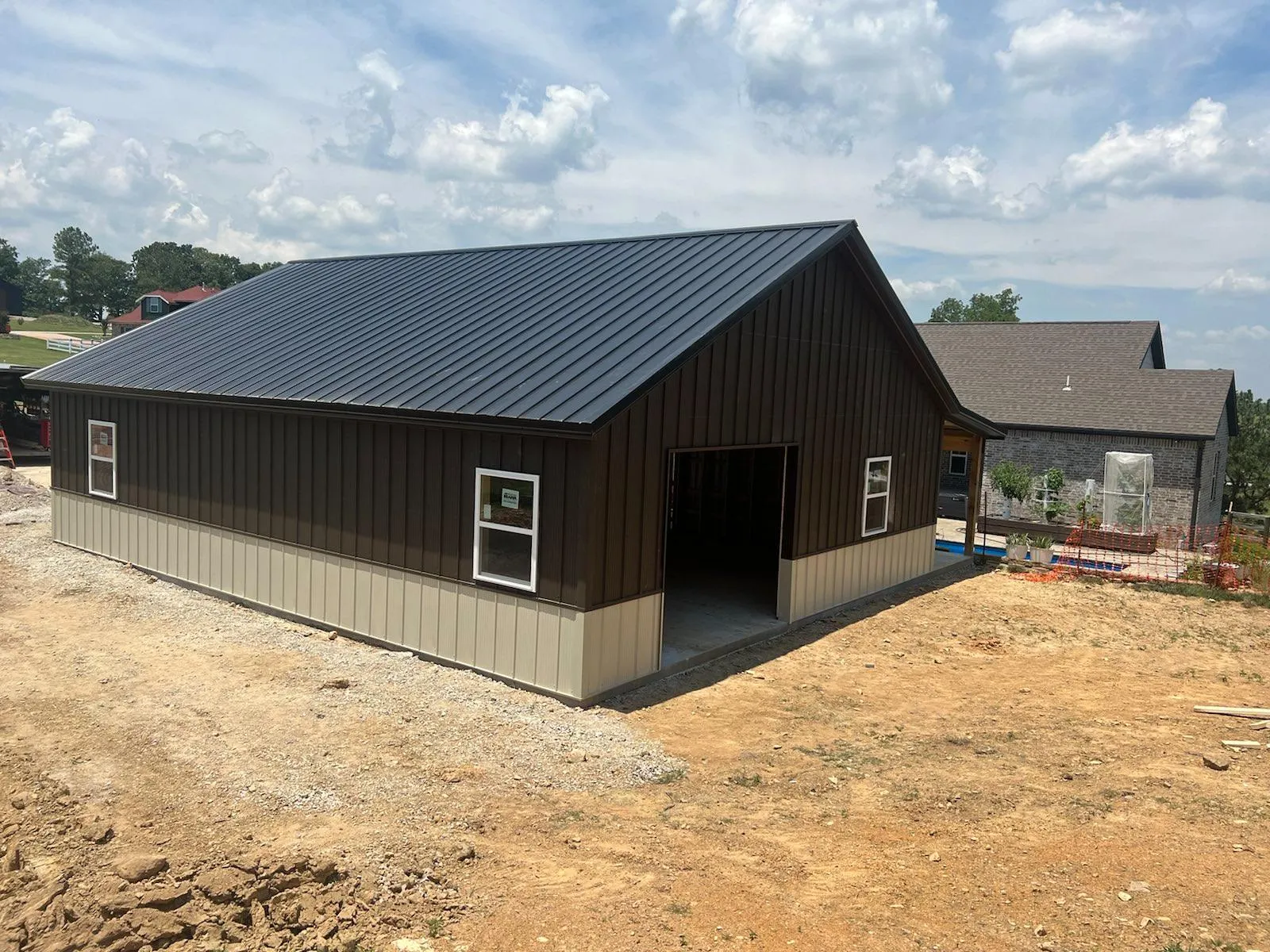 32x40 metal garage in huntsville arkansas 6