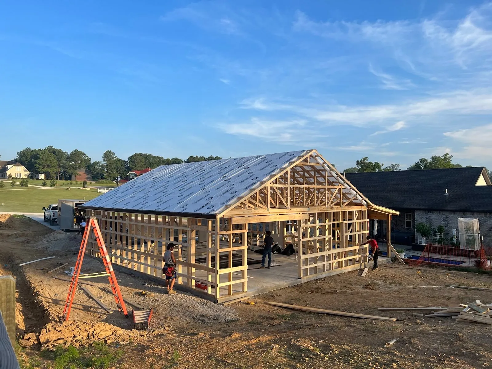 32x40 metal shop metal garage in huntsville arkansas 2