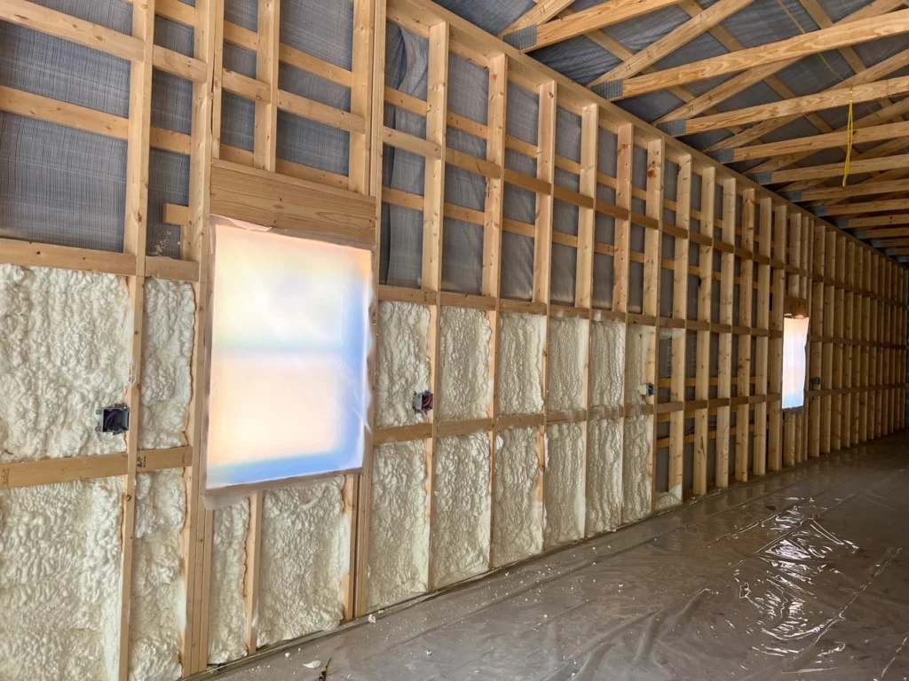 55x80 2 bay insulated shop 9