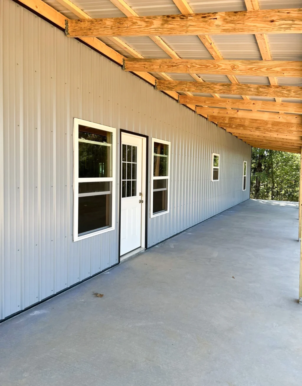 house and garage construction project cane hill 10