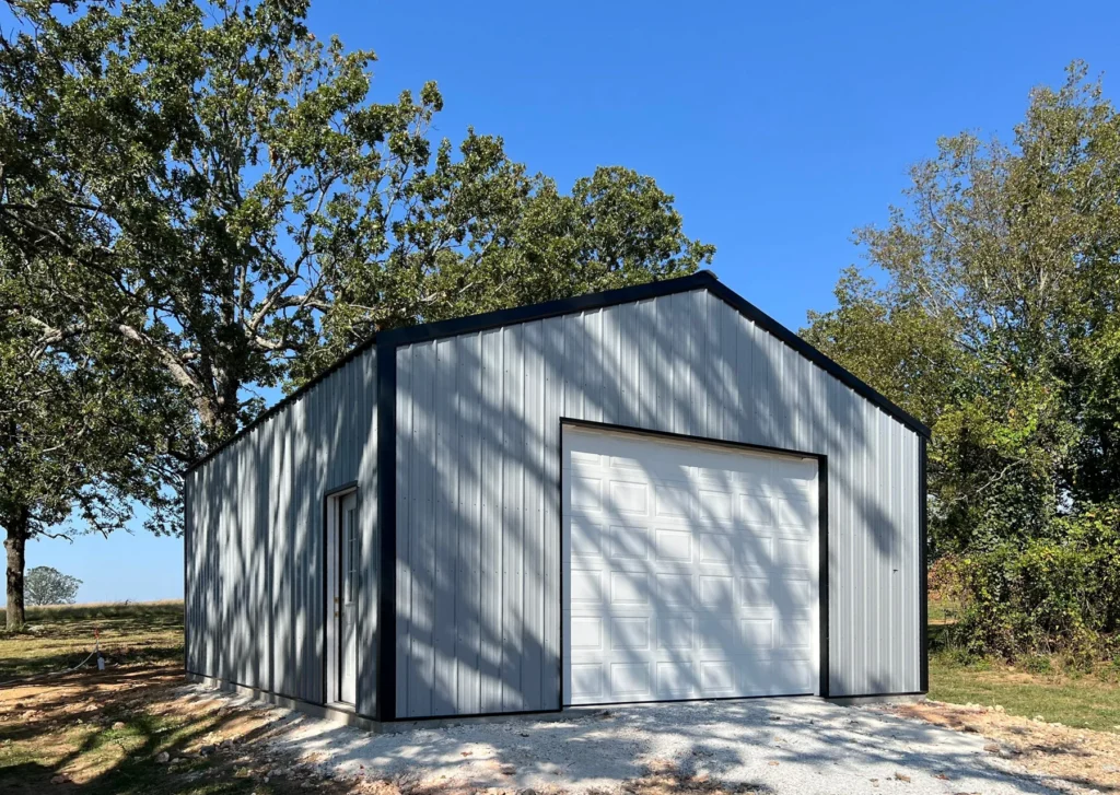house and garage construction project cane hill 11