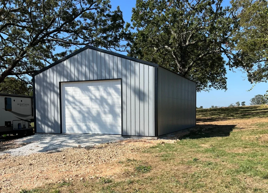 house and garage construction project cane hill 12