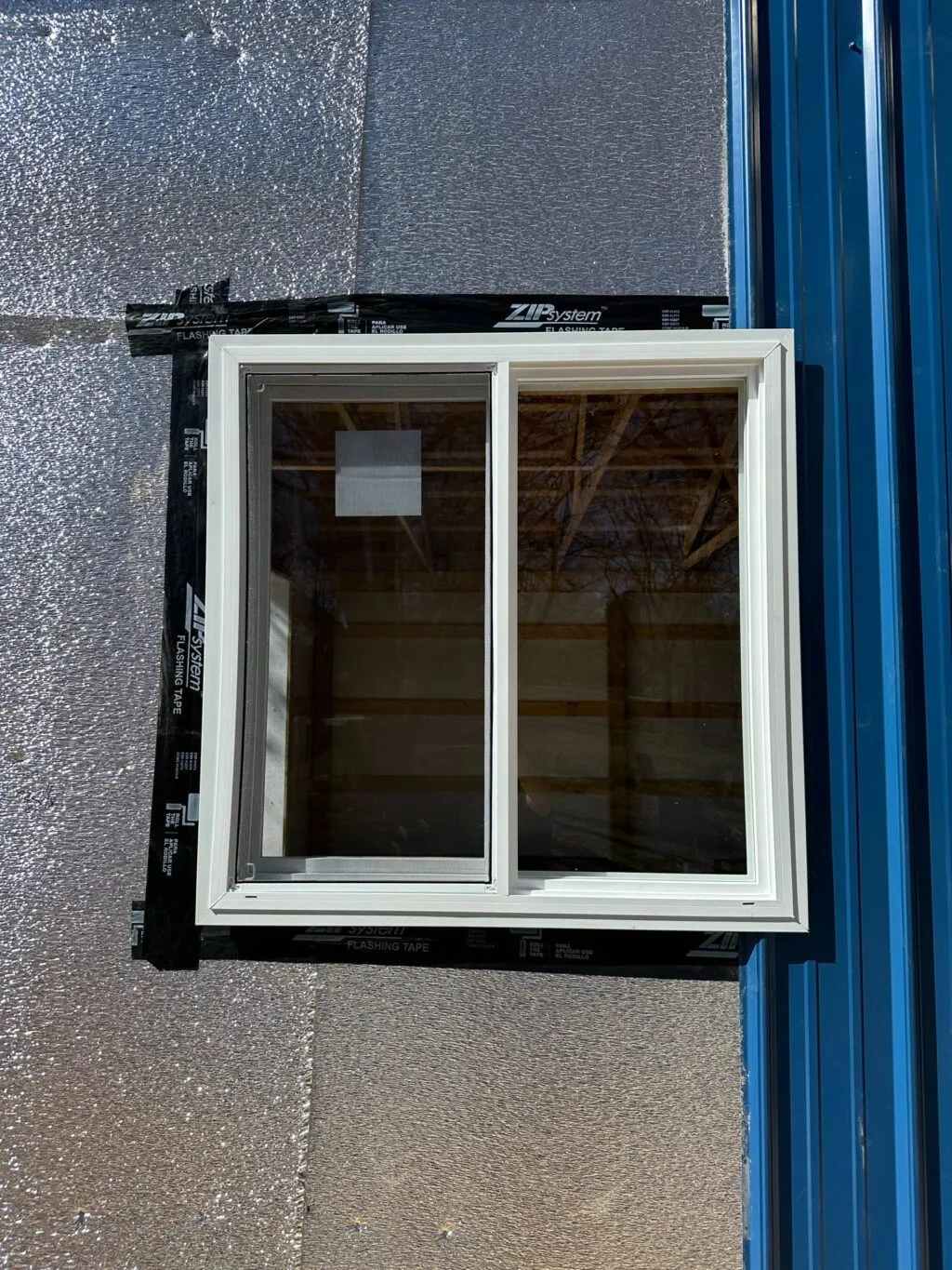 metal installation on 24x28 metal building