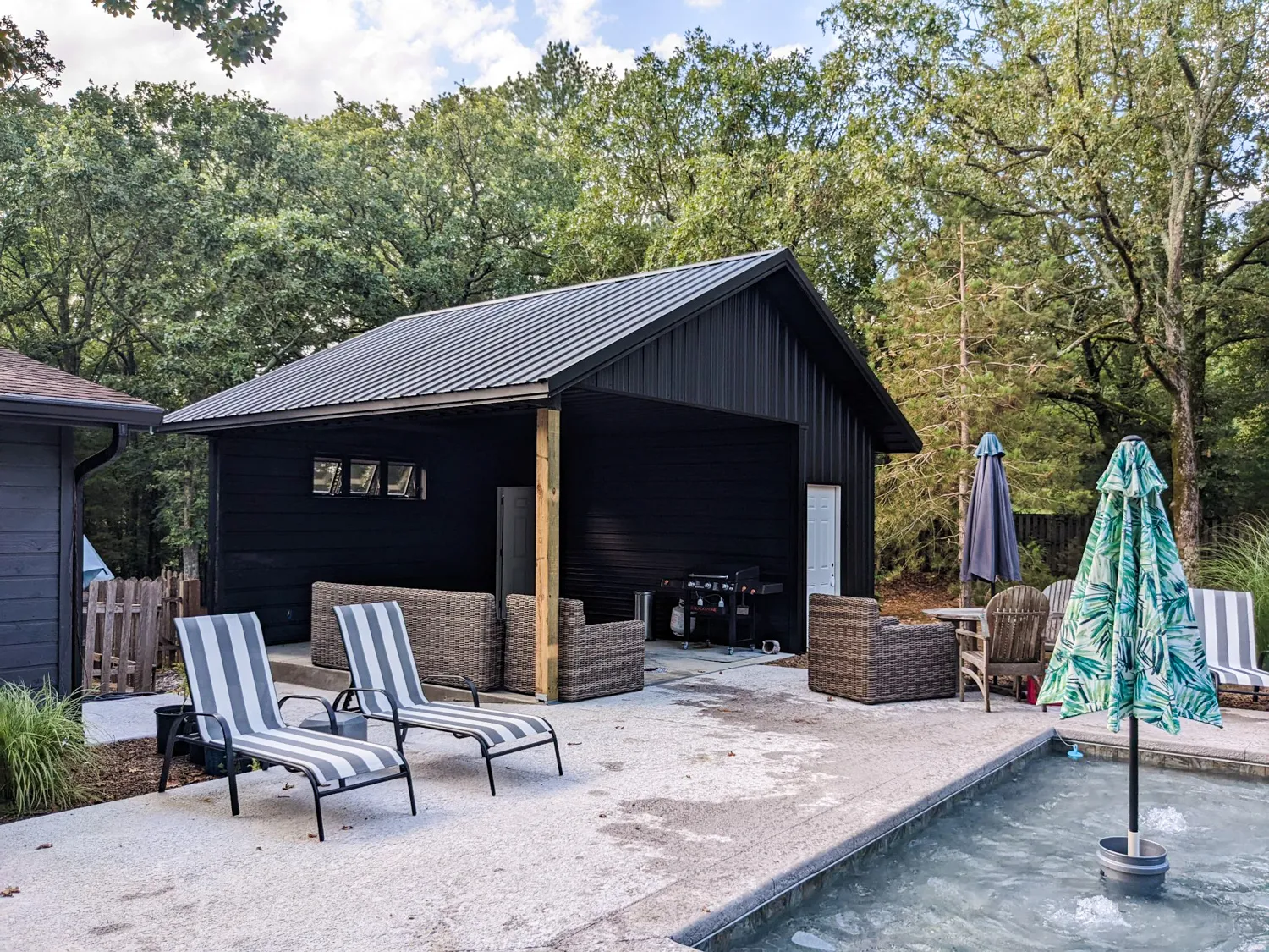 metal pool shed project fayetteville arkansas 1