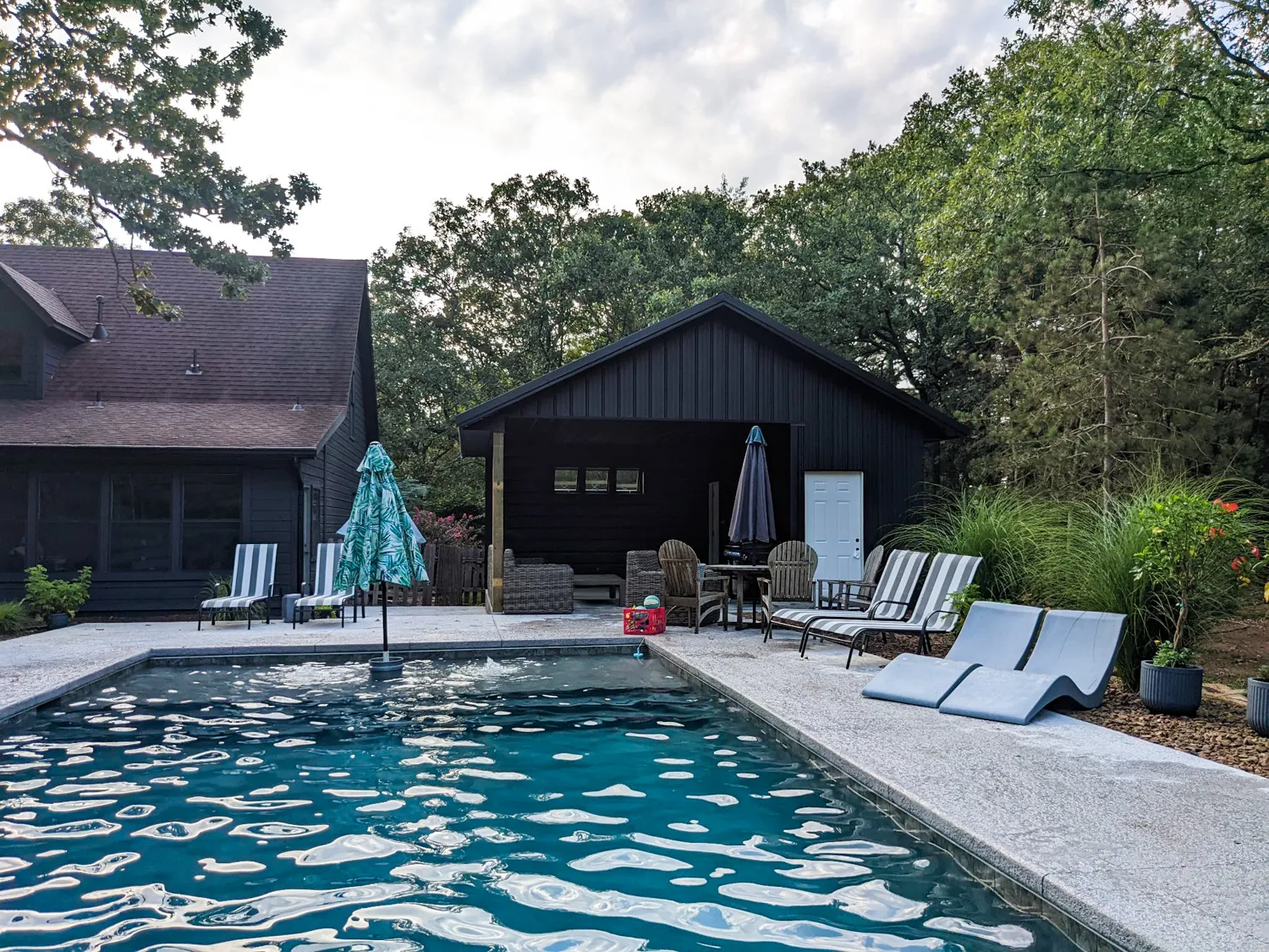 metal pool shed project fayetteville arkansas 2