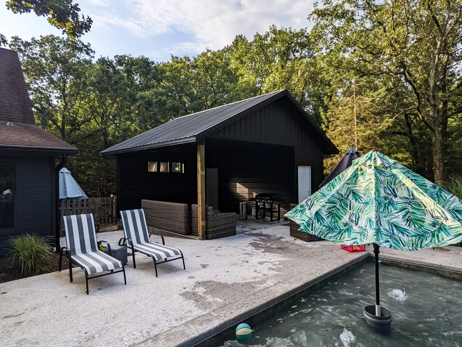 metal pool shed project fayetteville arkansas 3