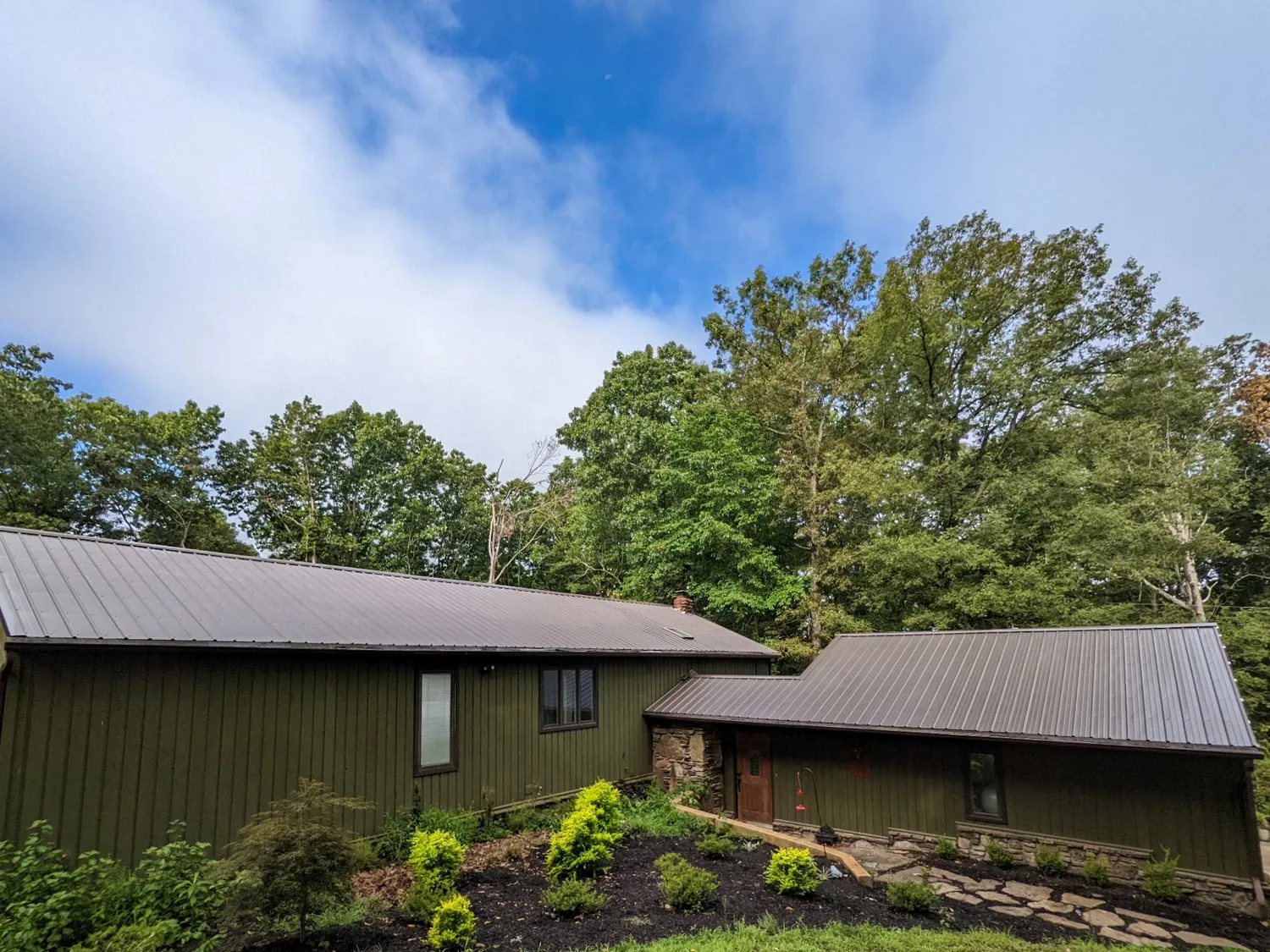 metal roofing project huntsville over shingles 3