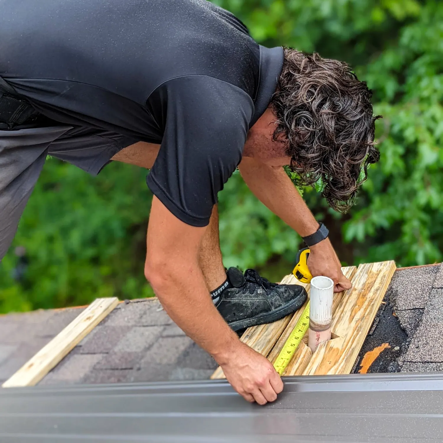 metal roofing project huntsville over shingles 1